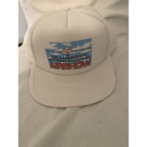 VTG Cranbrook Intl. Airshow Canada Foam Lining Mesh Hat Headline Headwear White